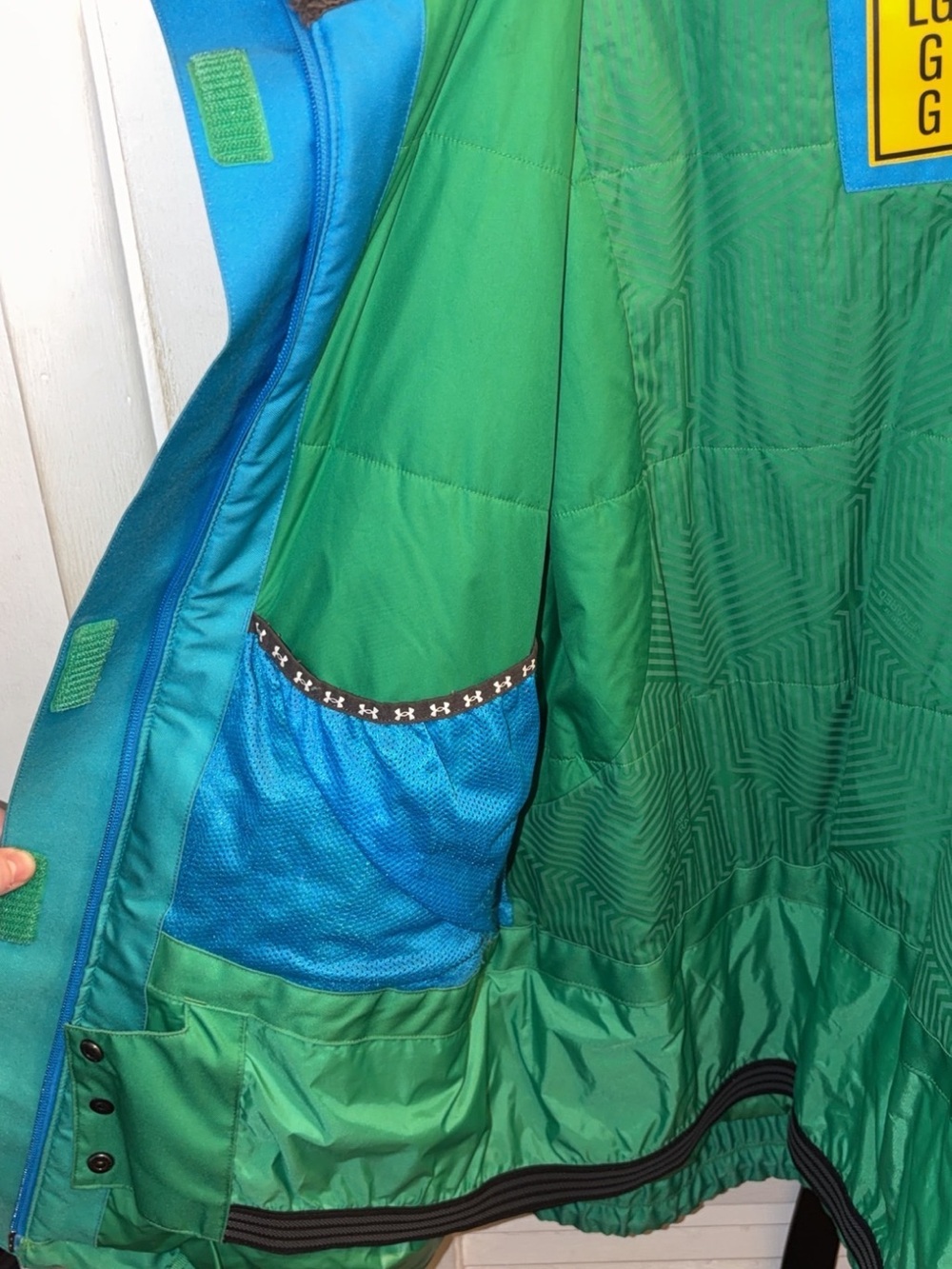 Under Armour Women's Teal to Aqua Ombre Ski Jacket - Picture 2 of 5